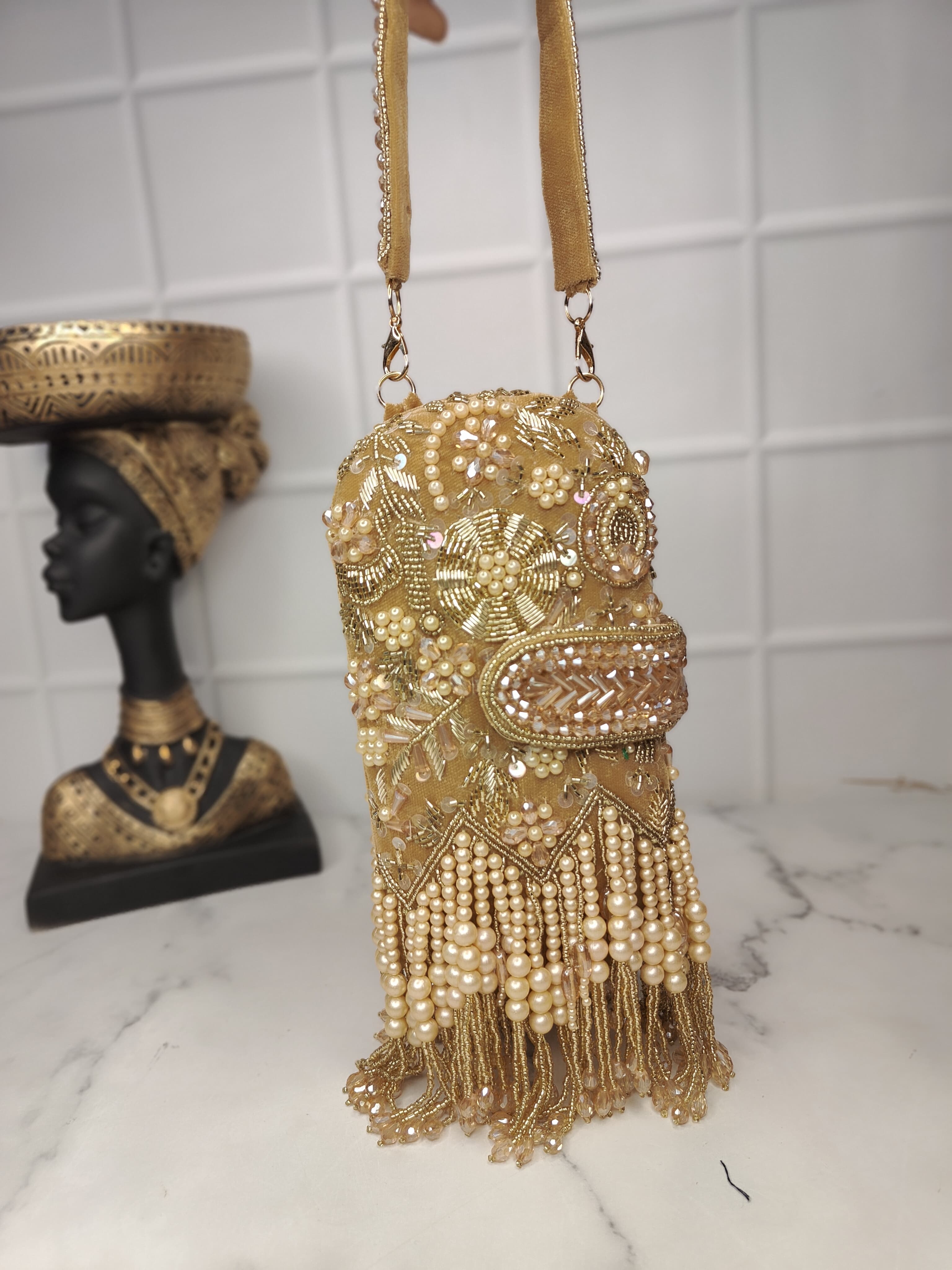 Embroidered Clutch Bag