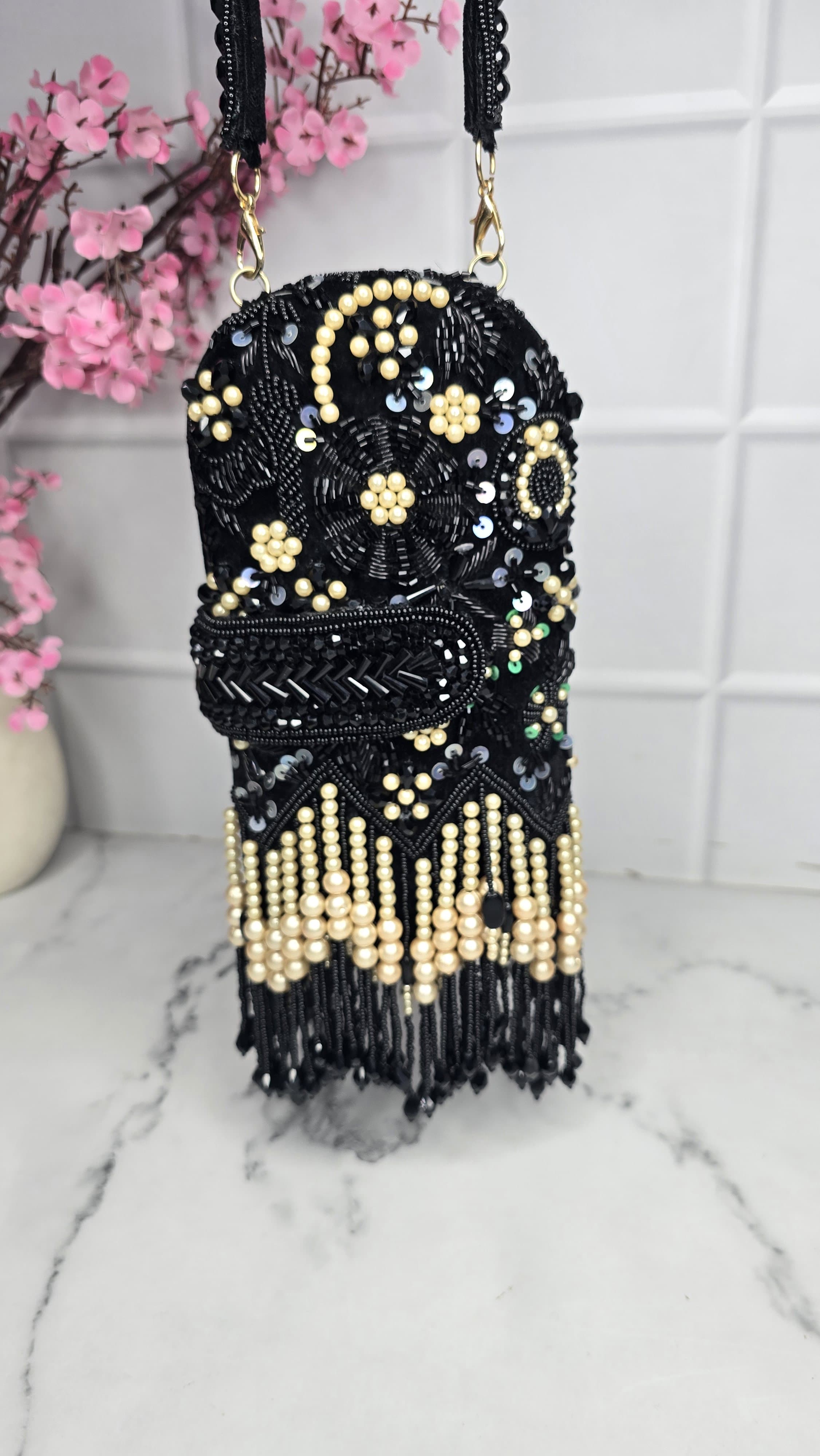 Embroidered Clutch Bag