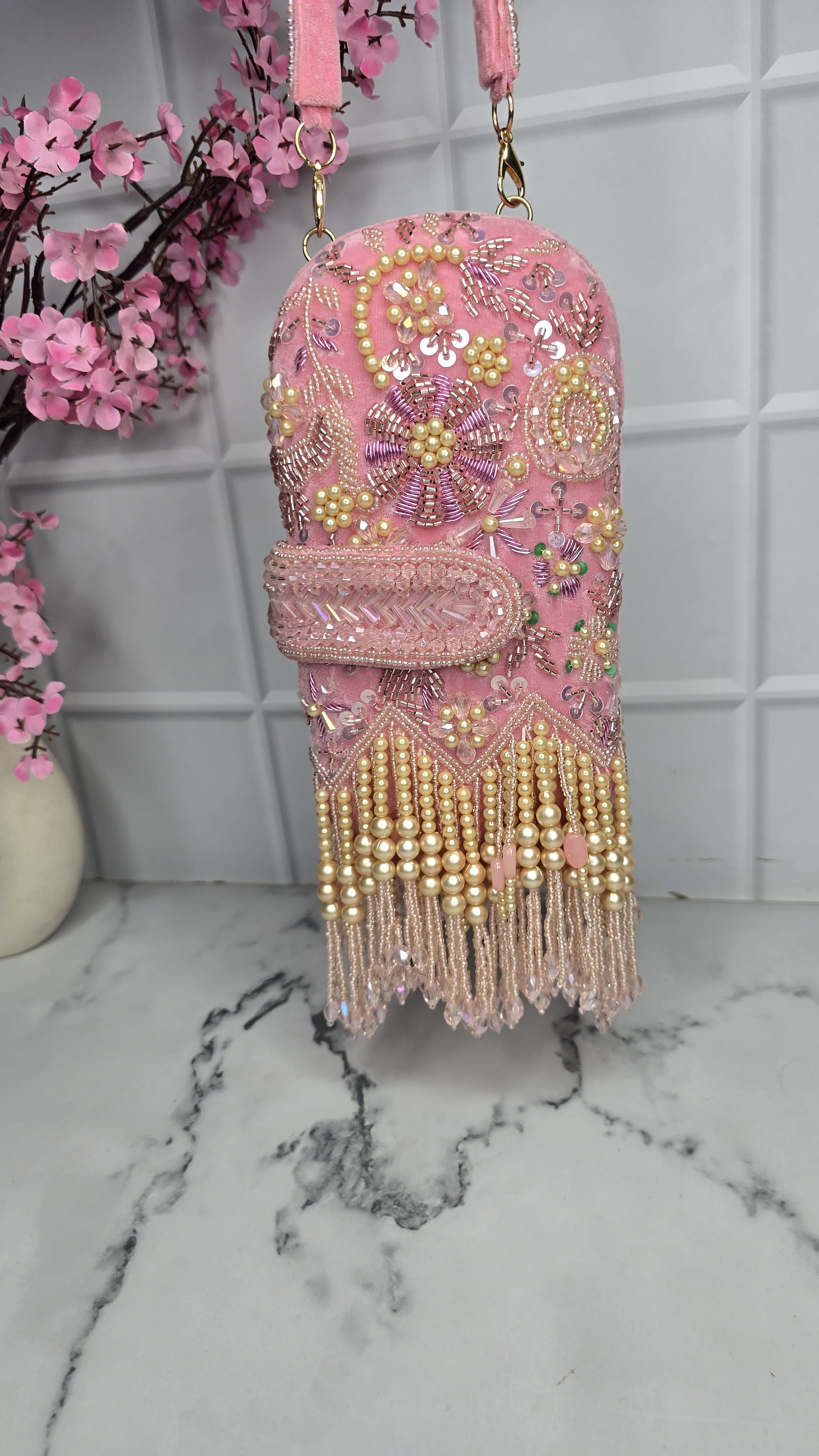 Embroidered Clutch Bag