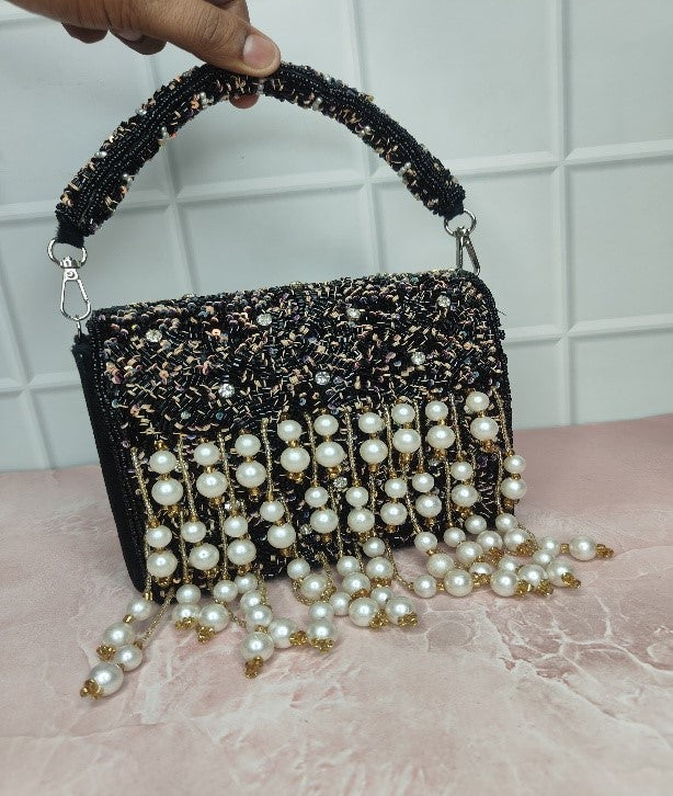 Black Pearl Flap Bag