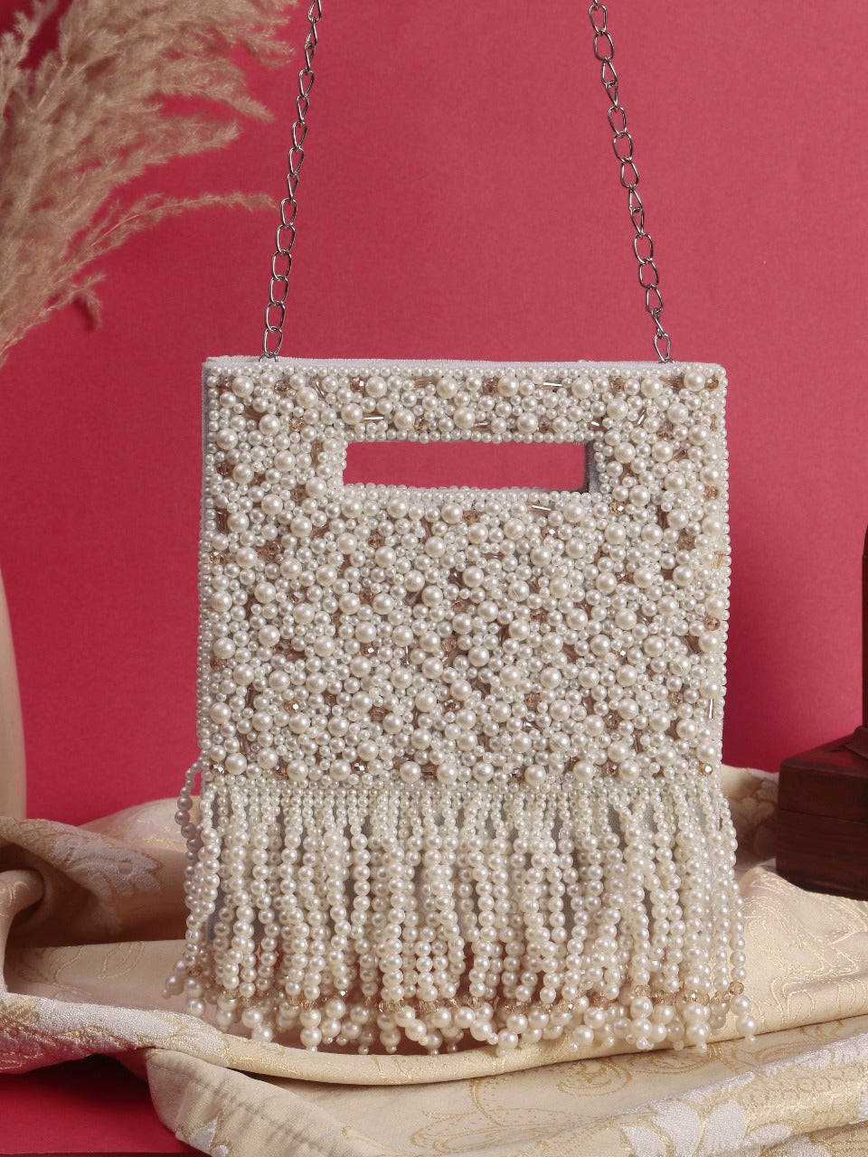 Embroidered Clutch Bag