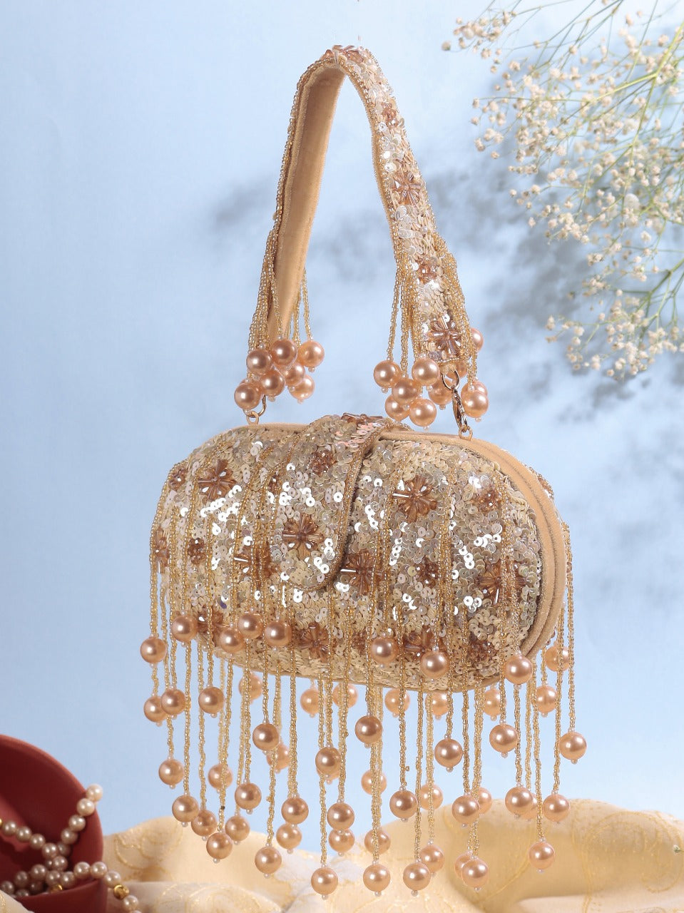 Embroidered Clutch Bag