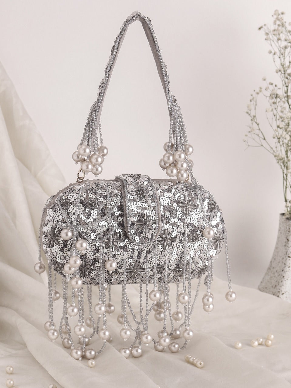 Embroidered Clutch Bag