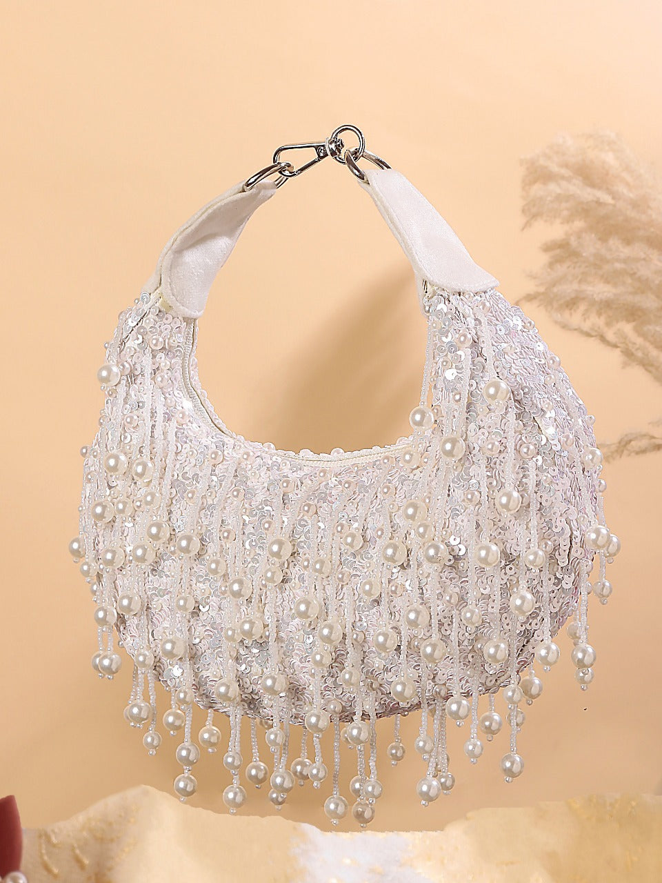 Pearl Moon Clutch Bag