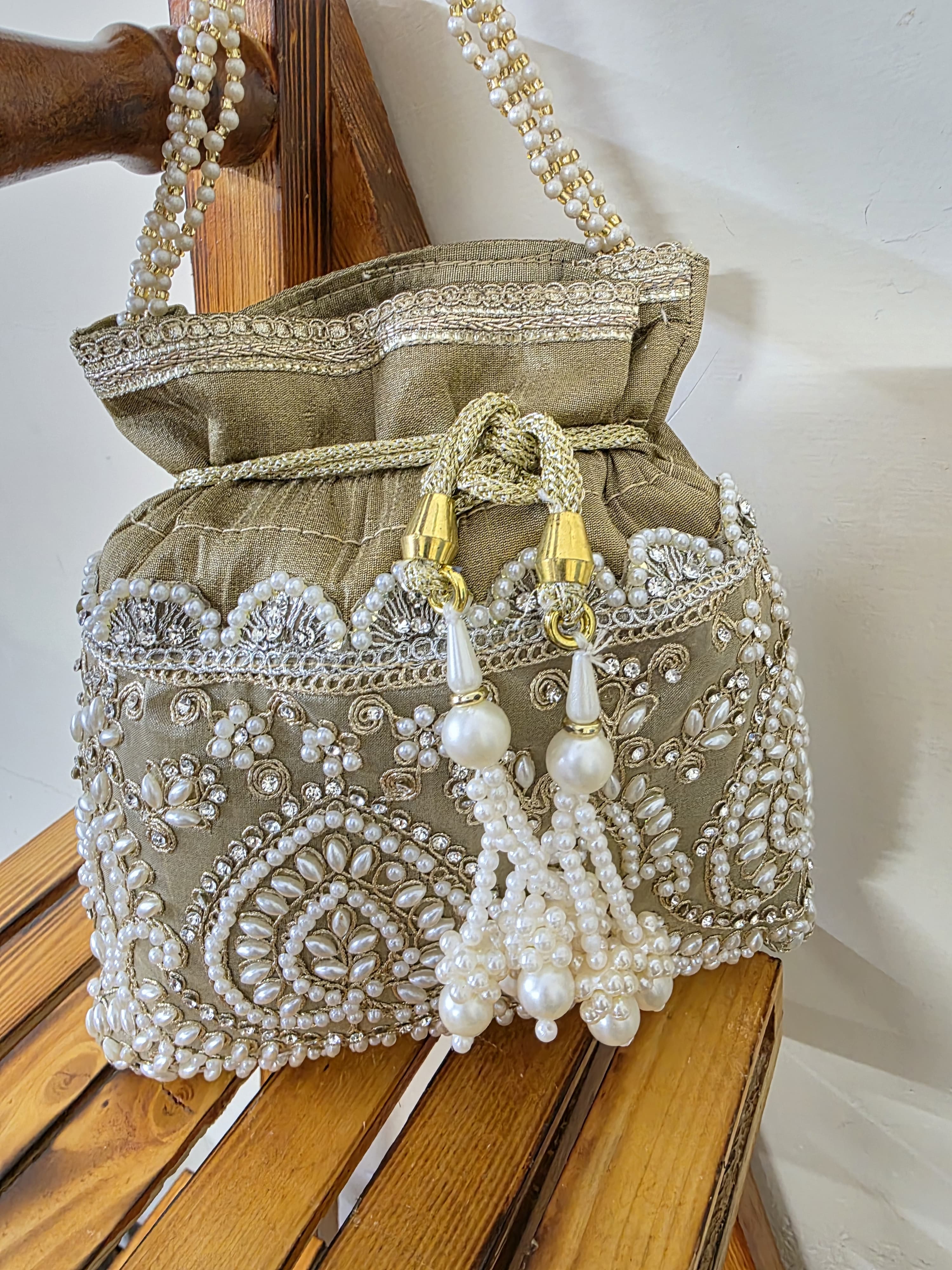 Ivory Designer Potli