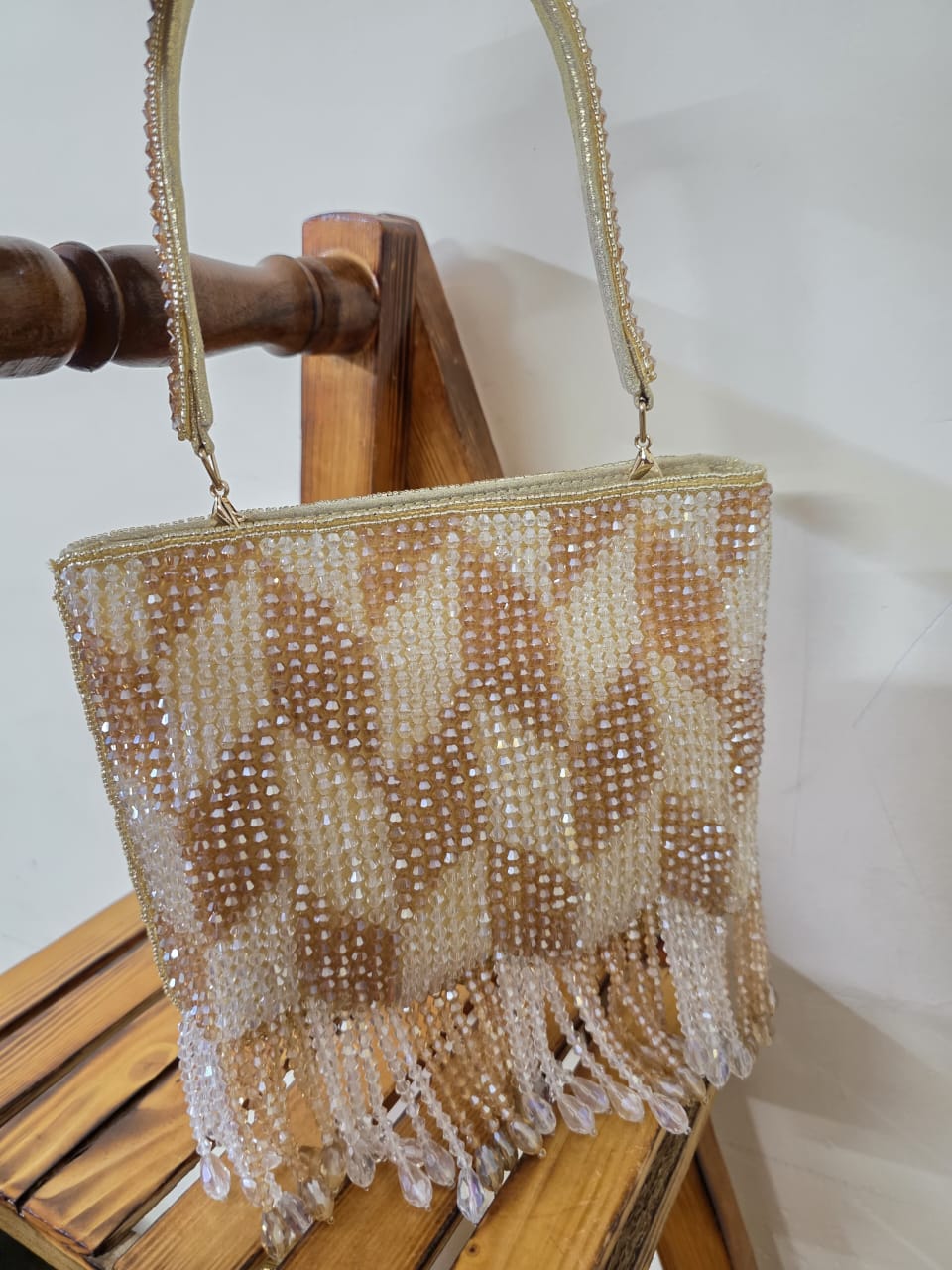 Dual Shade Embroidery Clutch