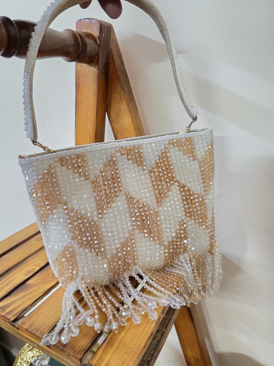 Dual Shade Embroidery Clutch