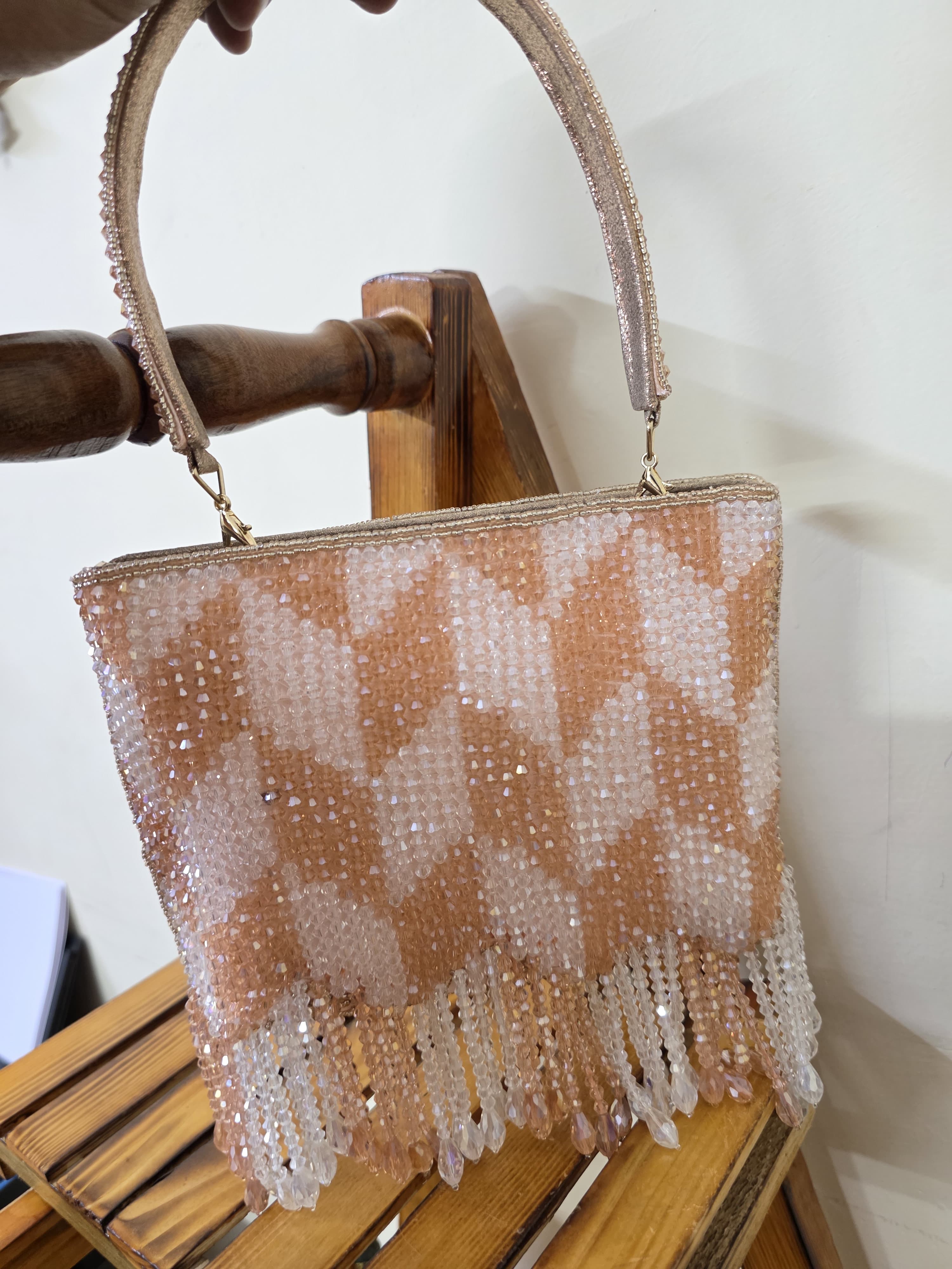 Dual Shade Embroidery Clutch