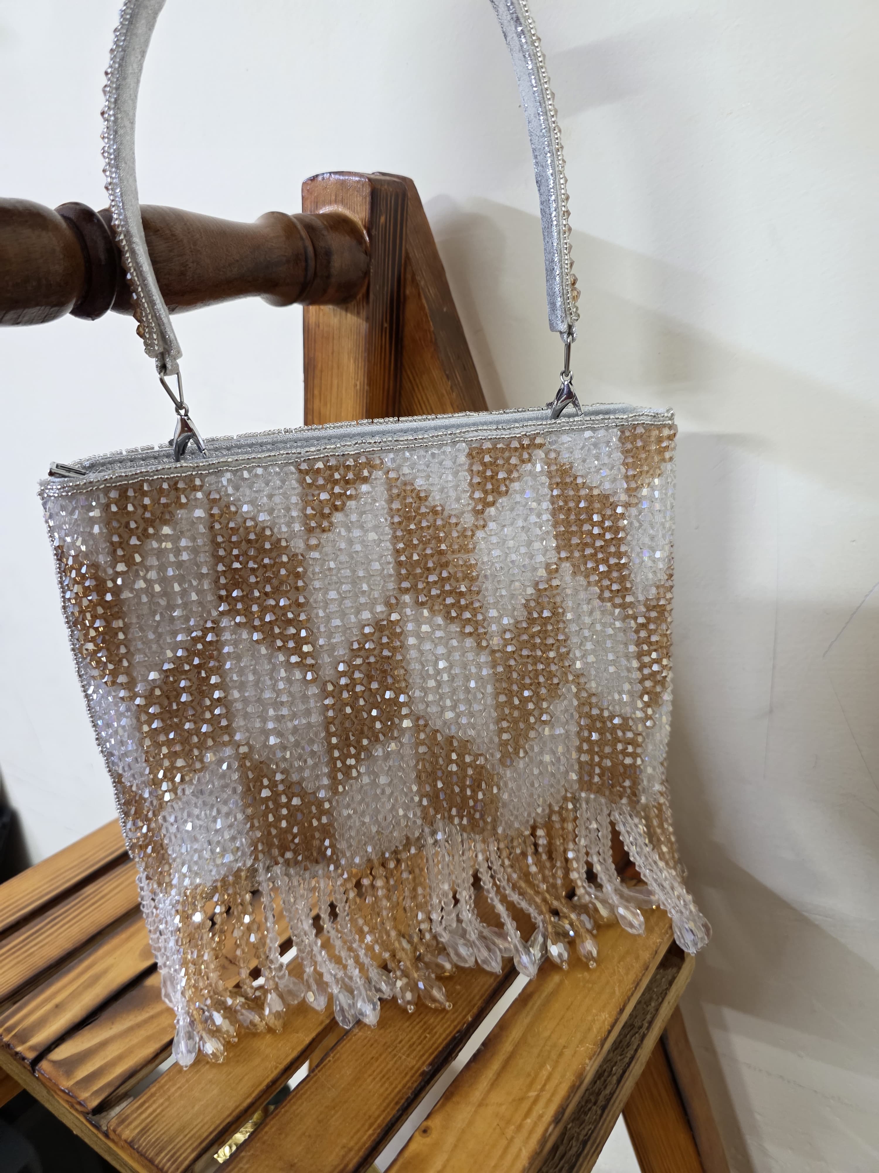 Dual Shade Embroidery Clutch