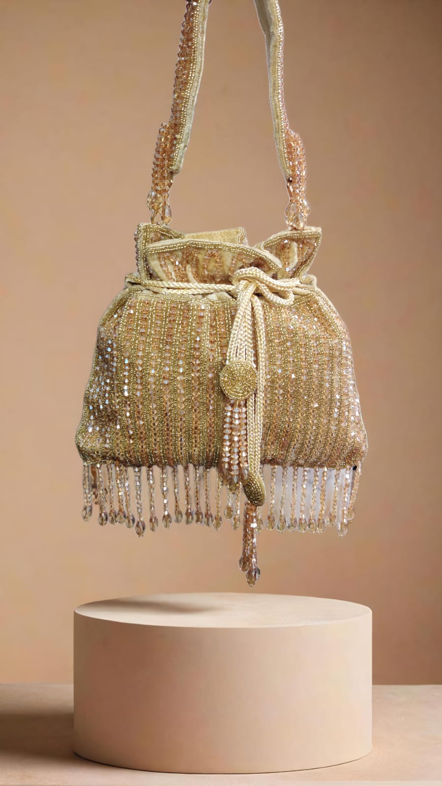 Golden Designer Potli
