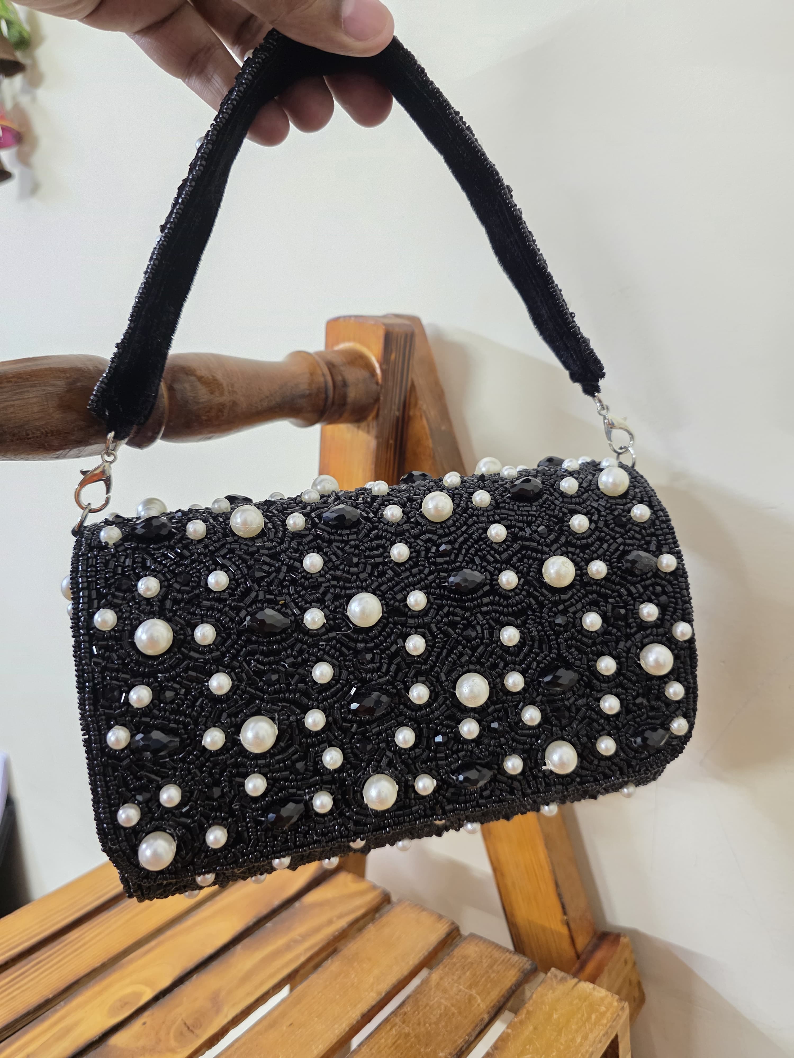 Black Pearl Flap Bag
