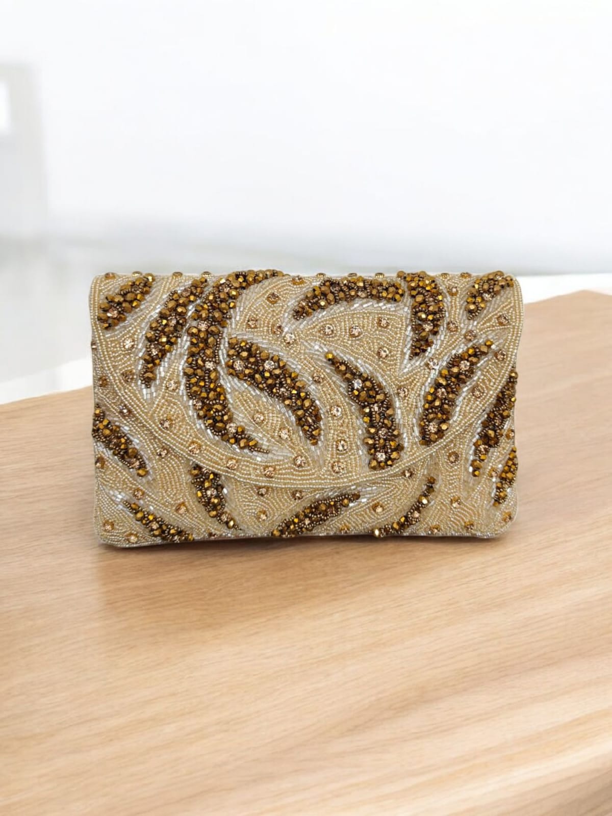 Embroidered Flap Bag