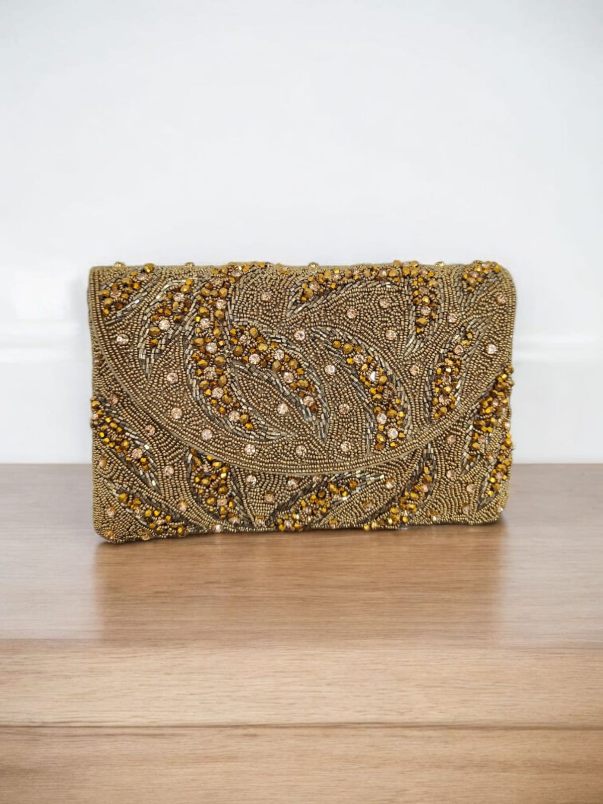 Embroidered Flap Bag