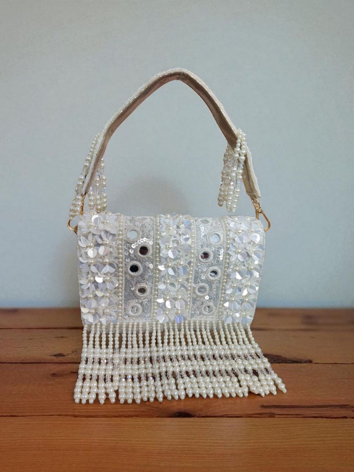 White Flap Bag