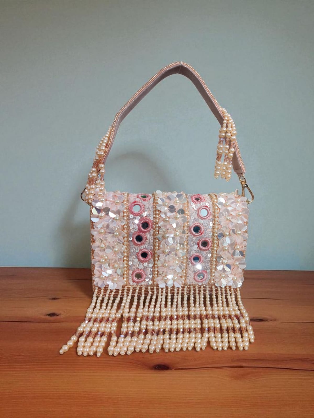 Peach Flap Bag