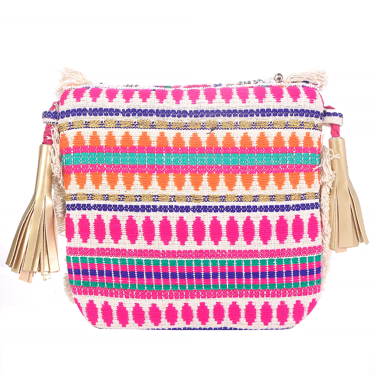 Pink Small Boho Bags For Casual Use