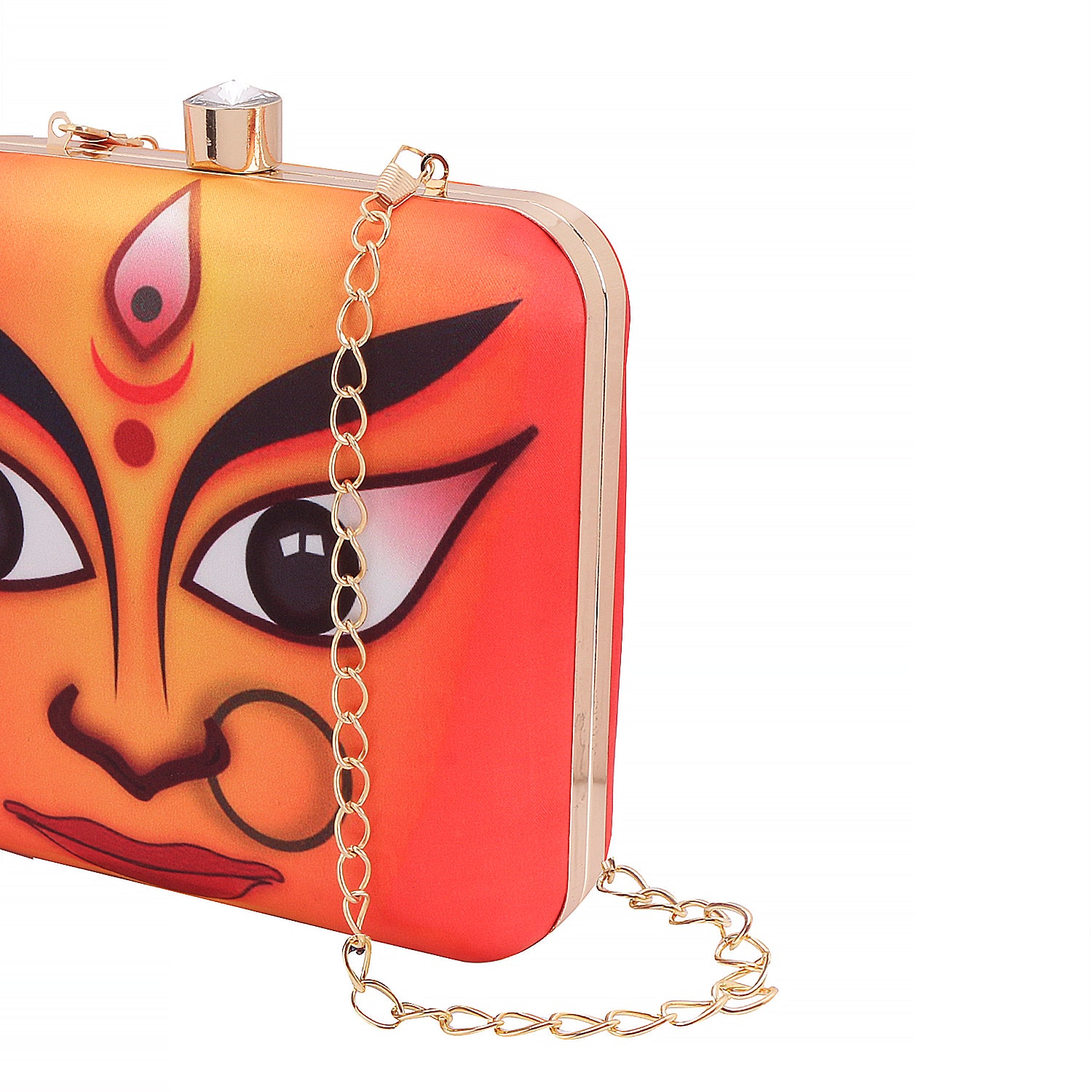 3D digital print box clutch