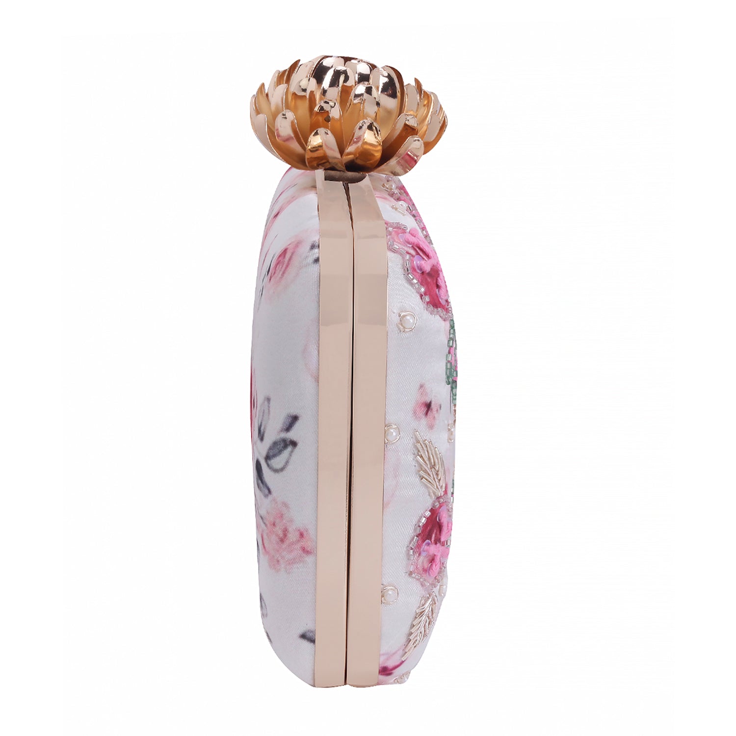 stylish printed embroidery clutch bag