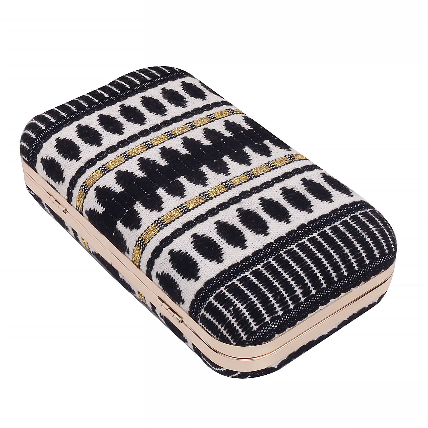 Fabric Box Clutch For Casual Use