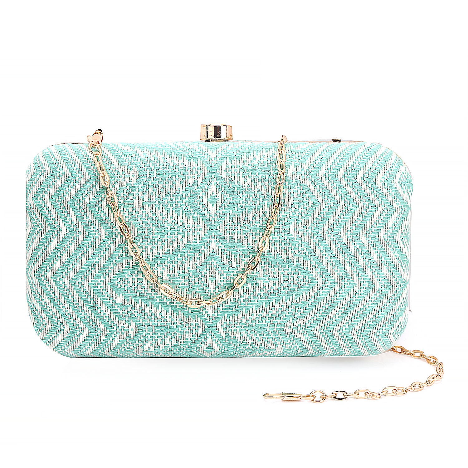 Fabric Box Clutch For Casual Use