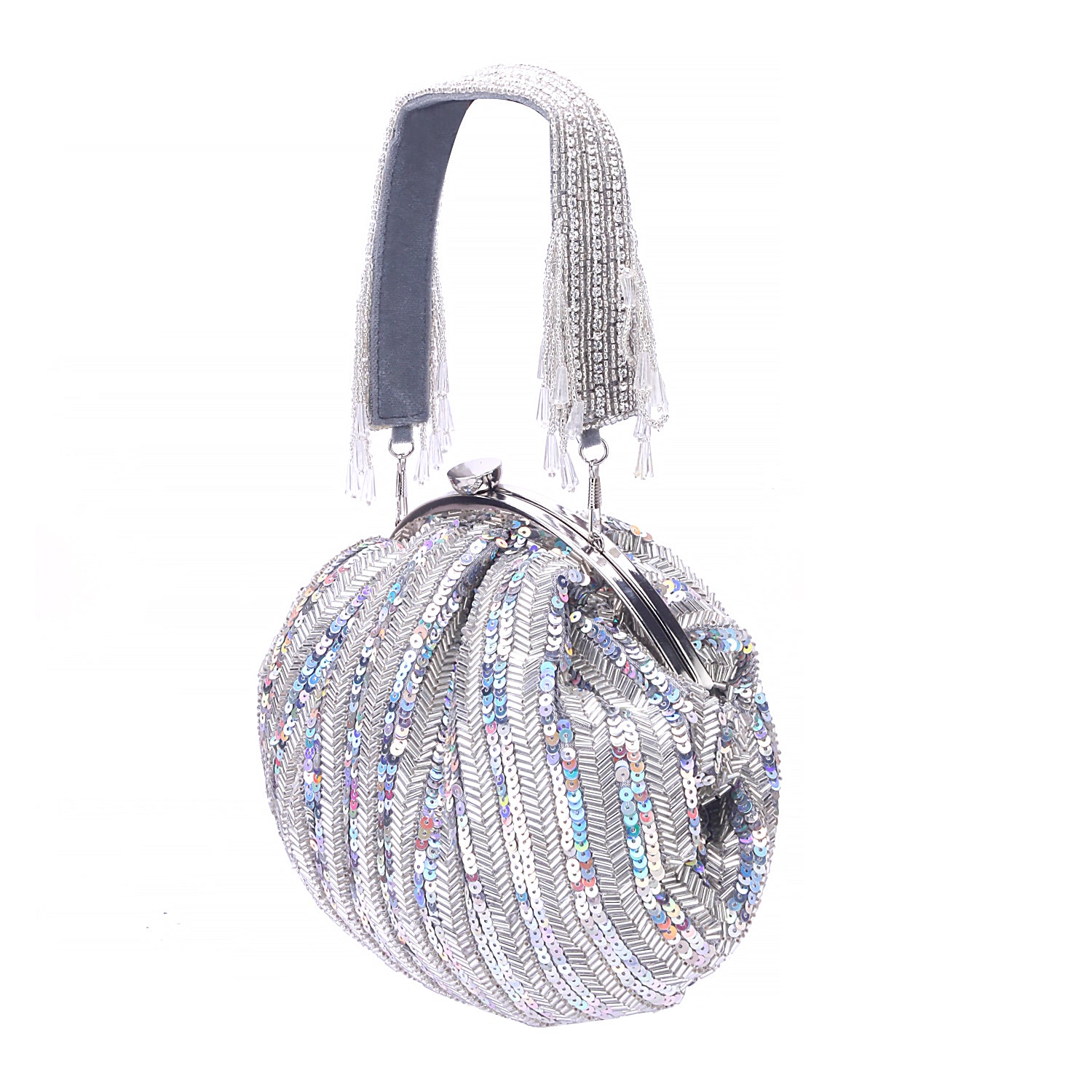 sequins style batua clutch