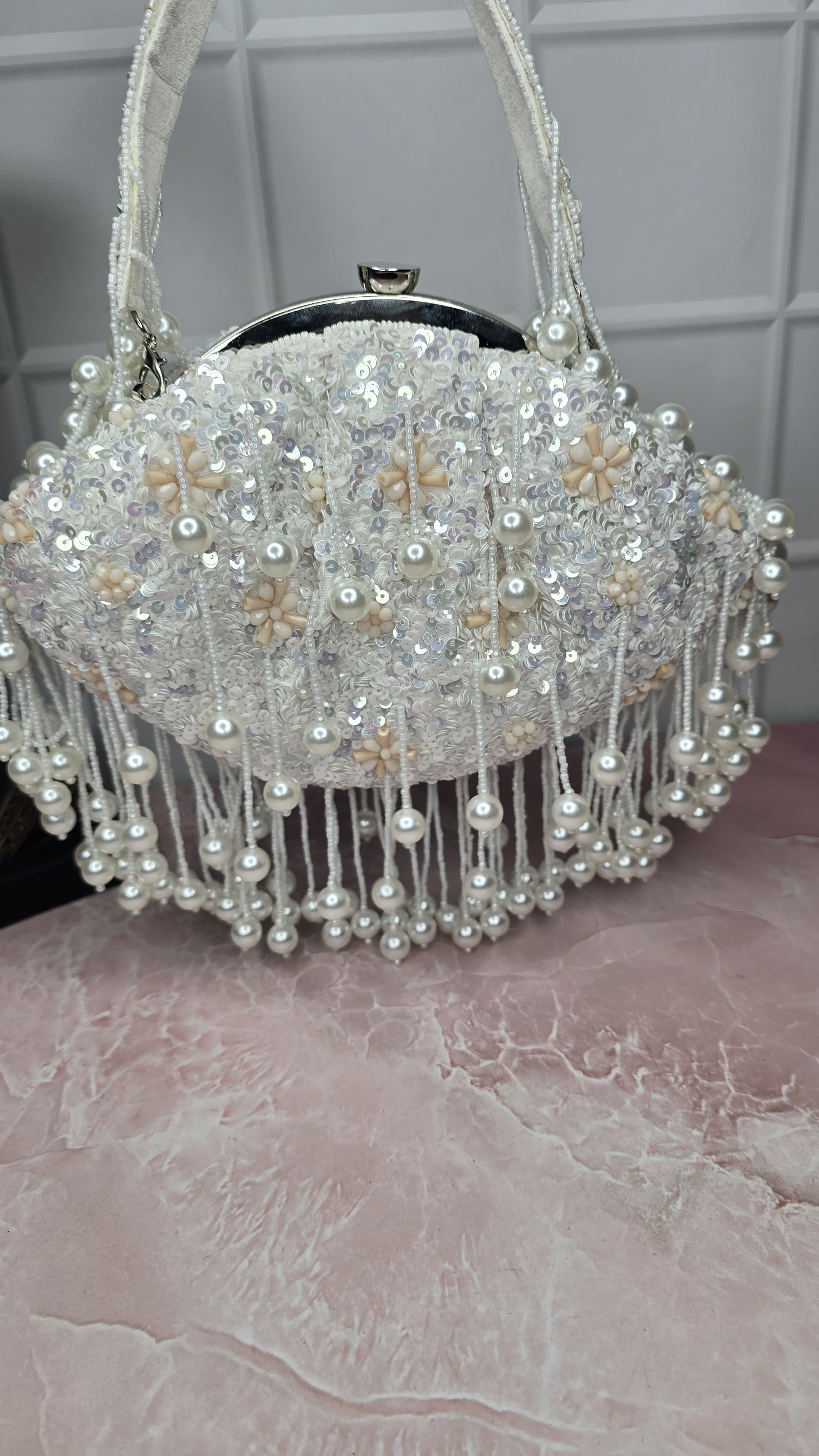 White Batua Bag