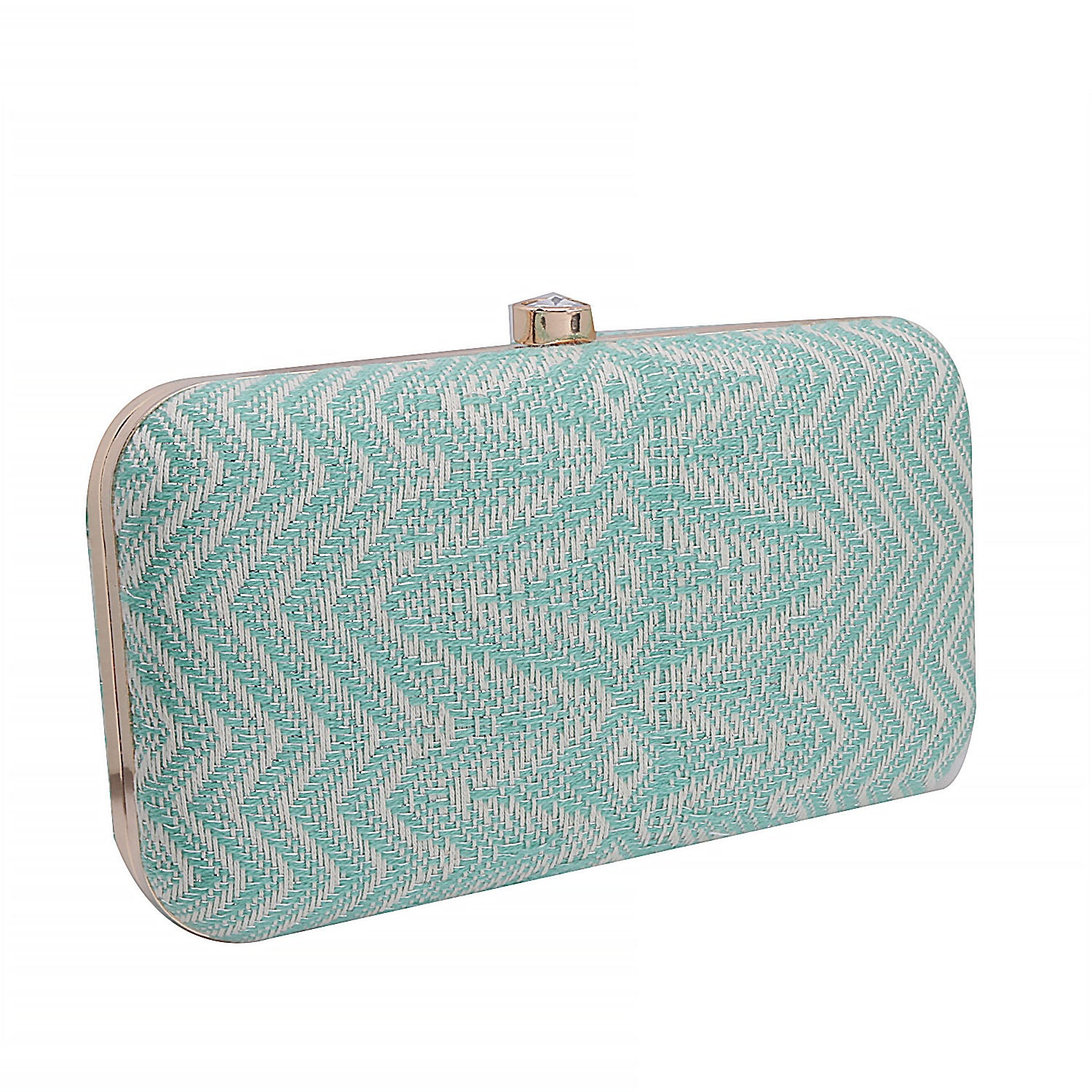 Fabric Box Clutch For Casual Use