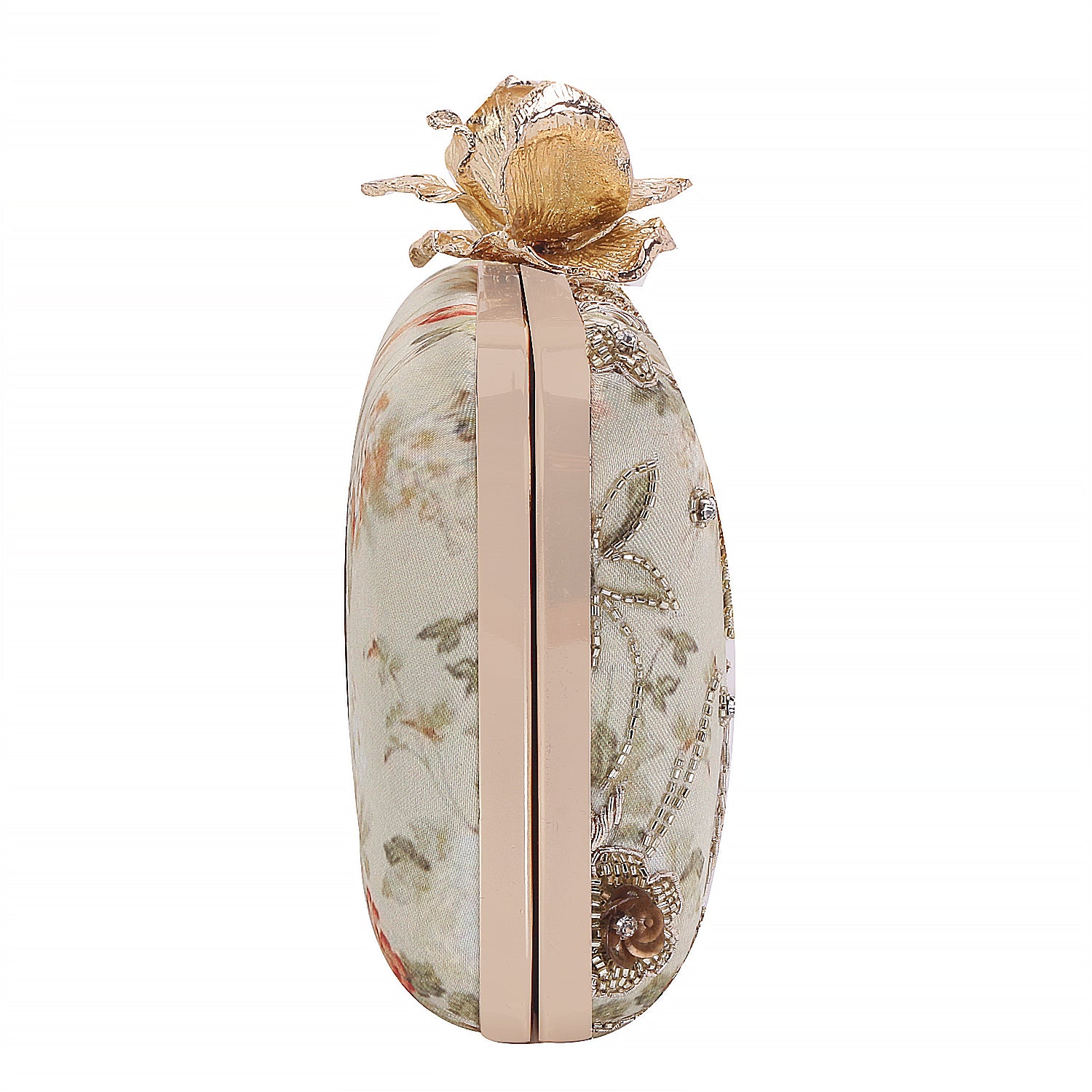 gorgeous handmade printed embroidery designer clutch