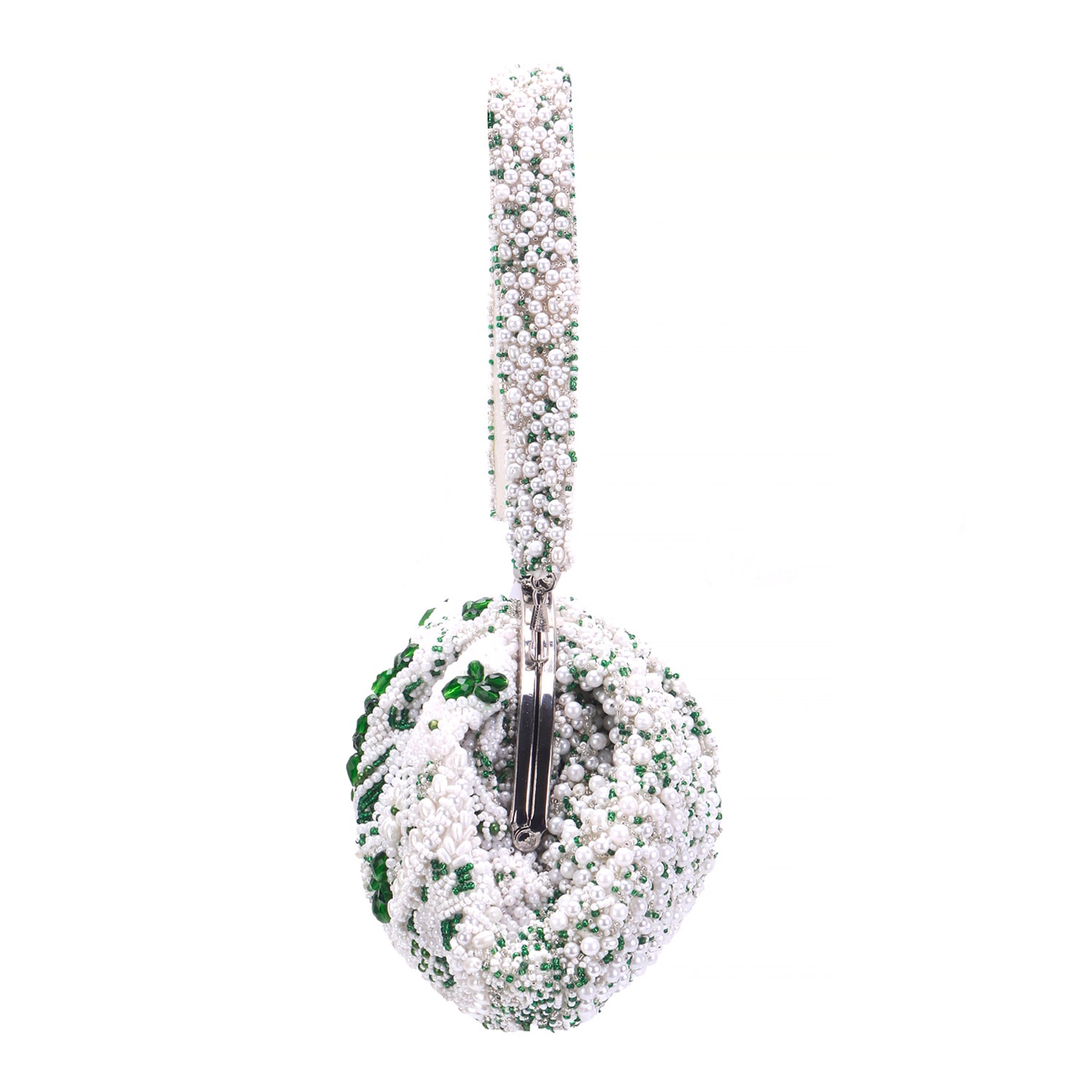 green stone apperance batua style clutch