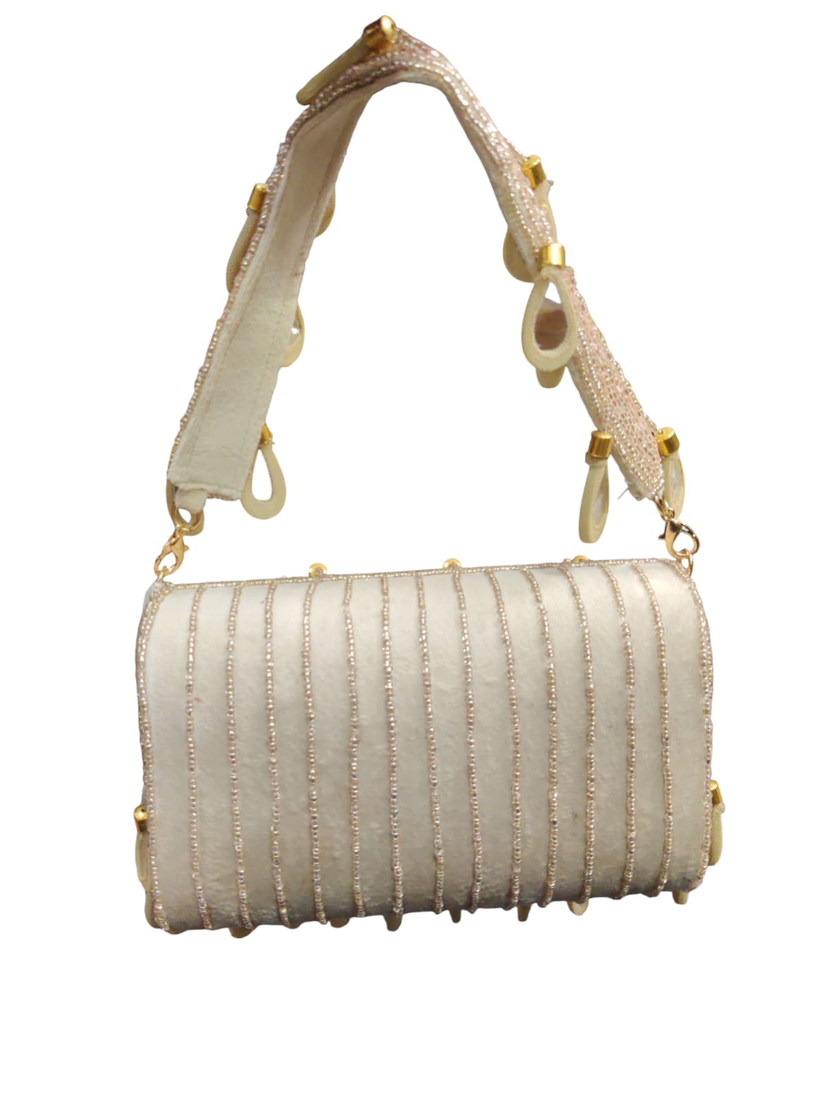 Beige Flap Bag