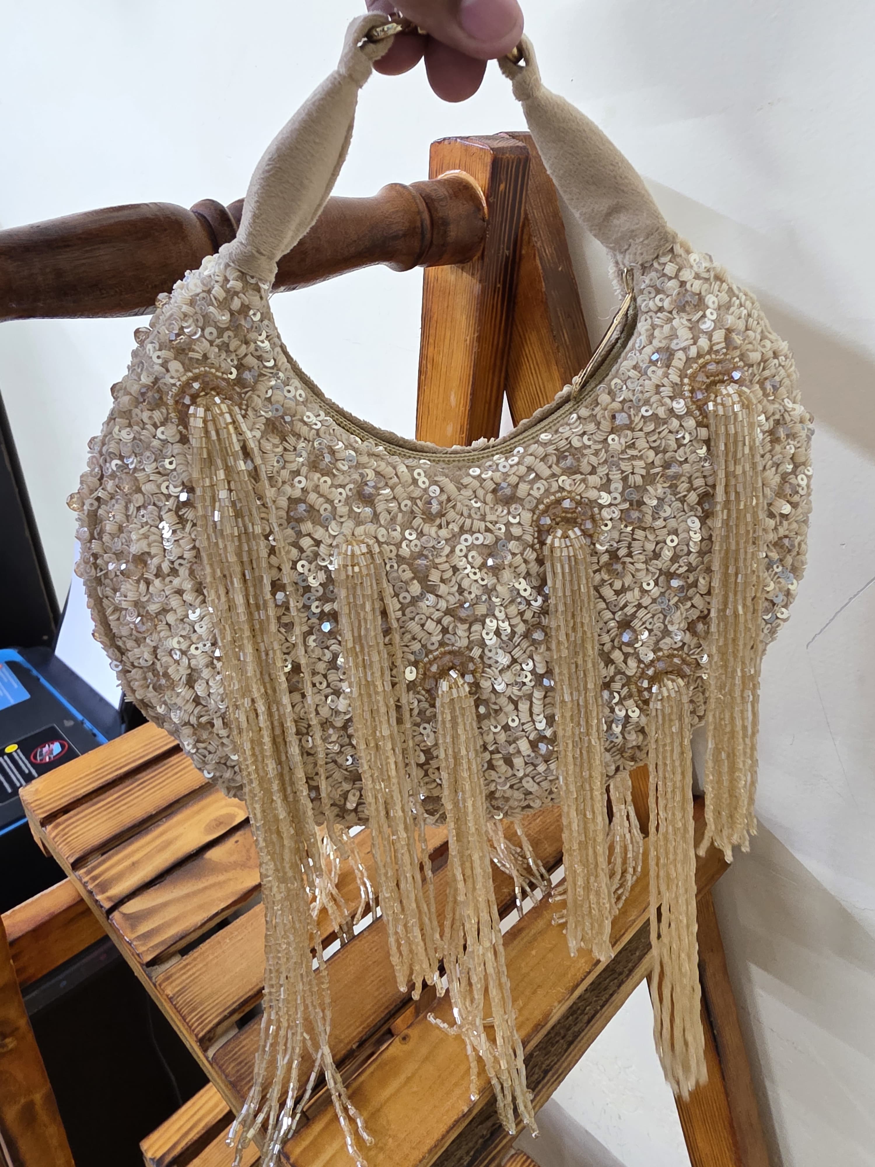 Moon Embroidered Clutch