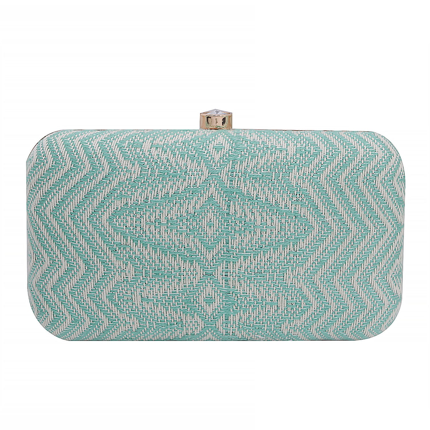 Fabric Box Clutch For Casual Use
