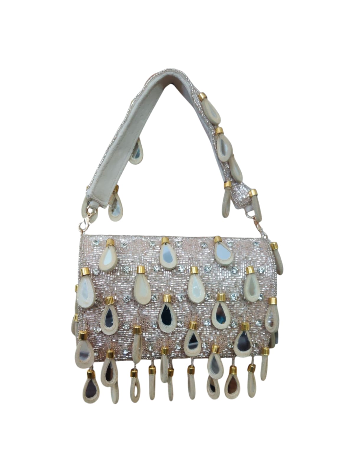 Beige Flap Bag