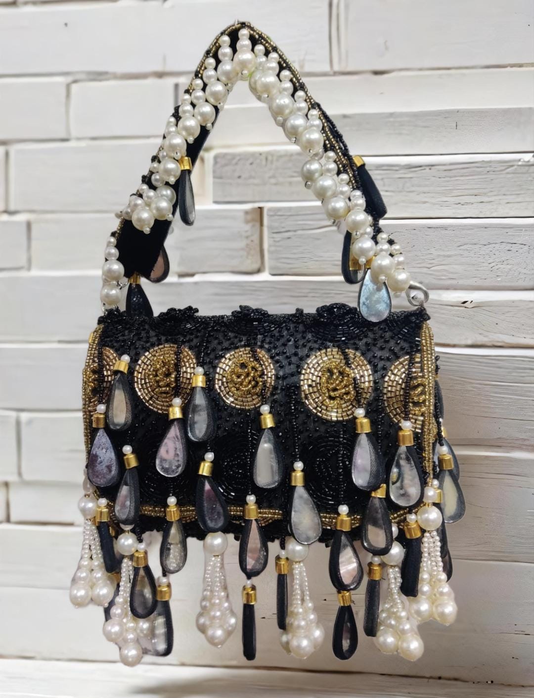 Black Mirror Flap Bag