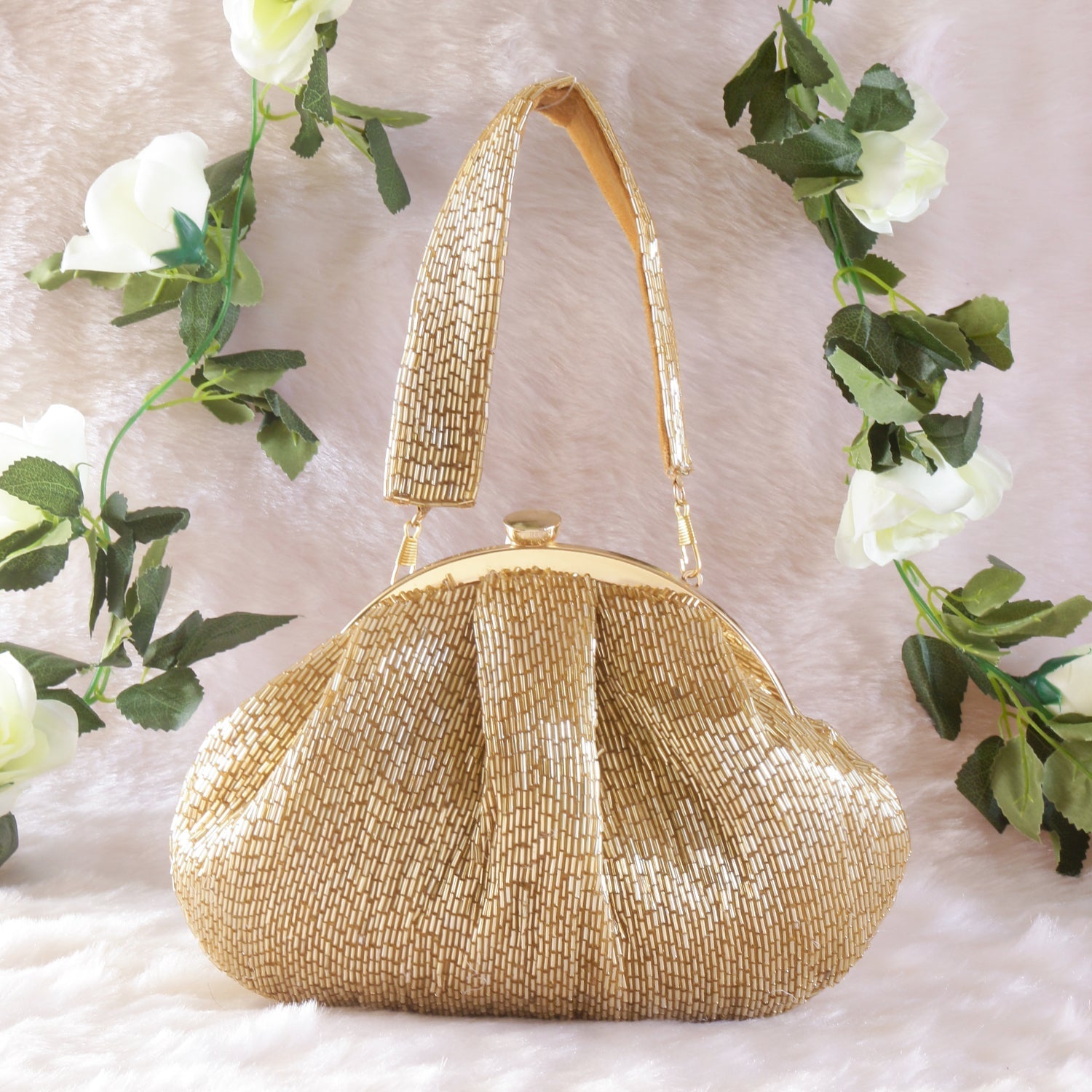 Swisni golden katdana batua bags
