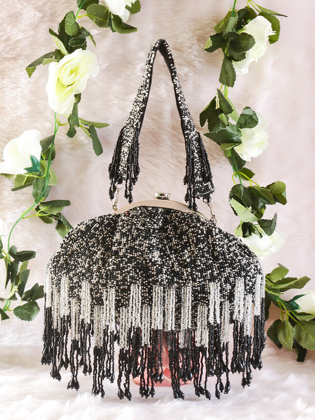 Swisni new luxury black batua bags