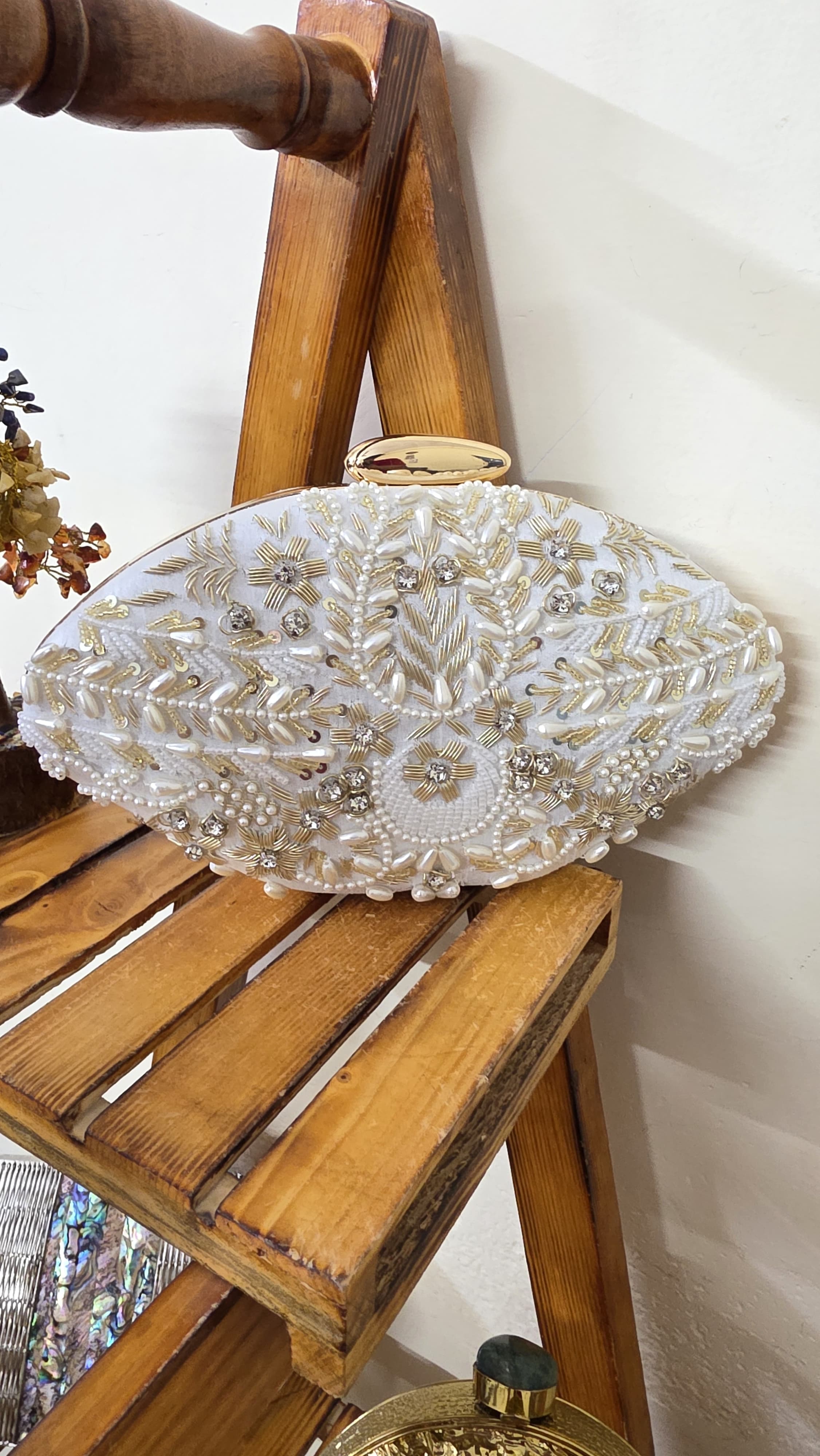Embroidered Clutch