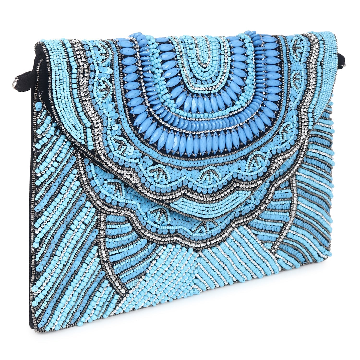 Blue banjara boho bag