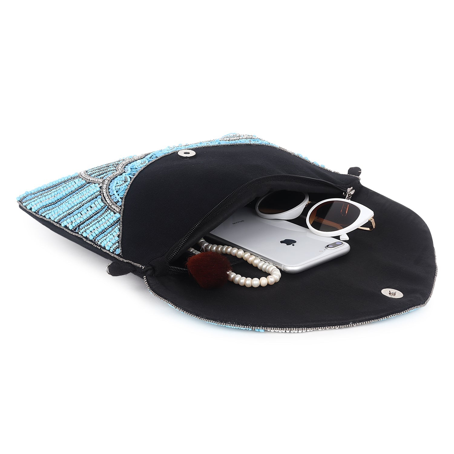 Blue banjara boho bag