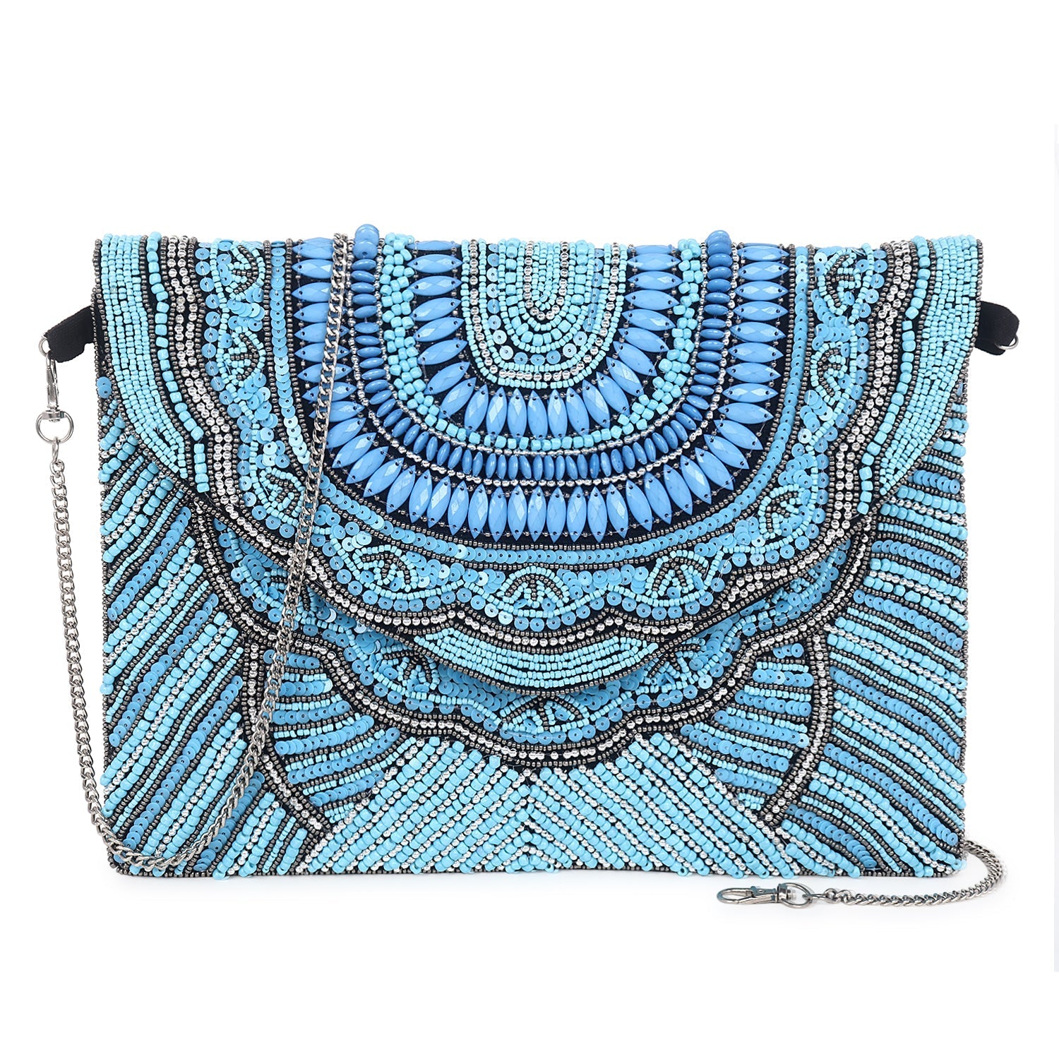 Blue banjara boho bag