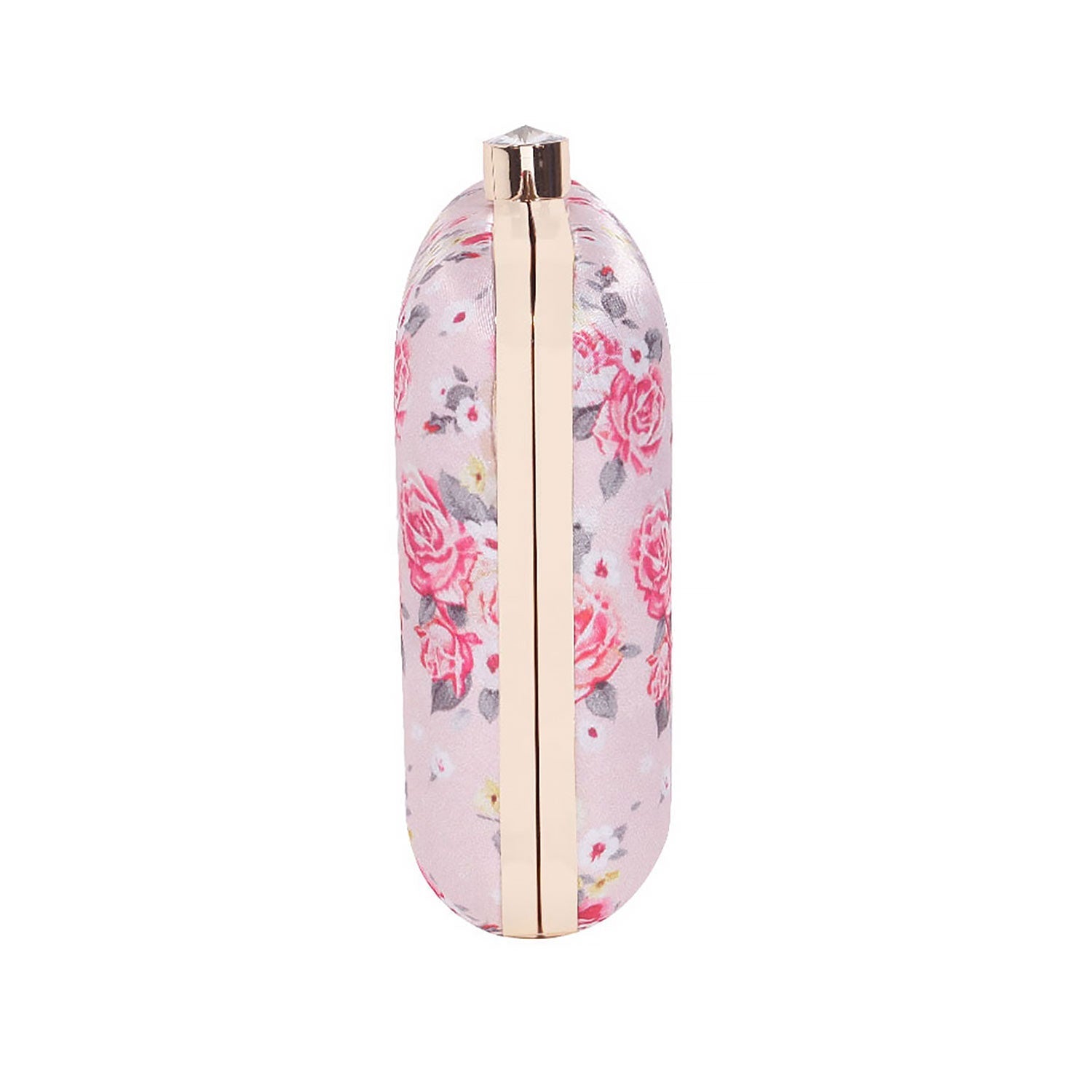 Blossom Satin Print Square Box Clutch for Women & Girls