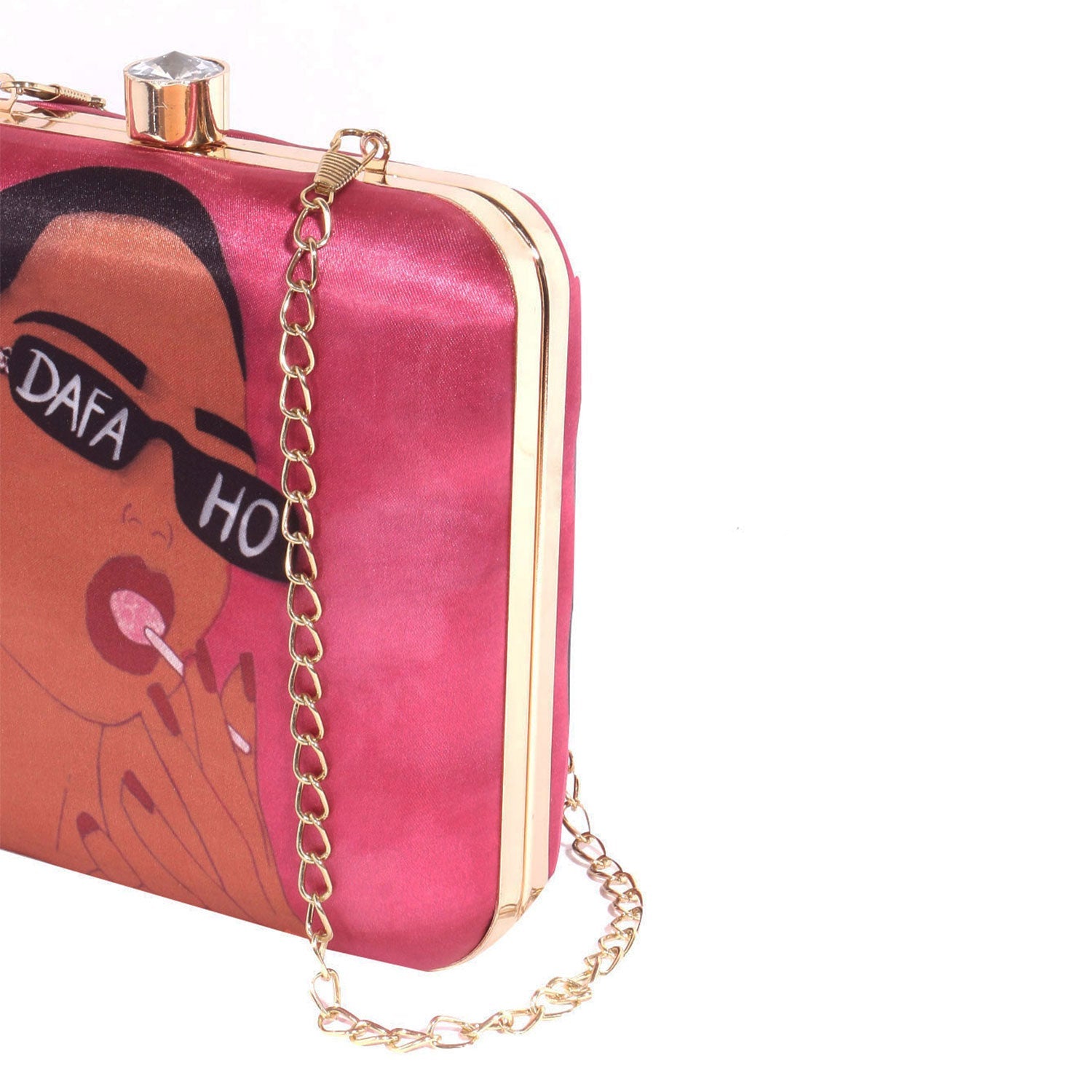 Casual Printed Box Clutch