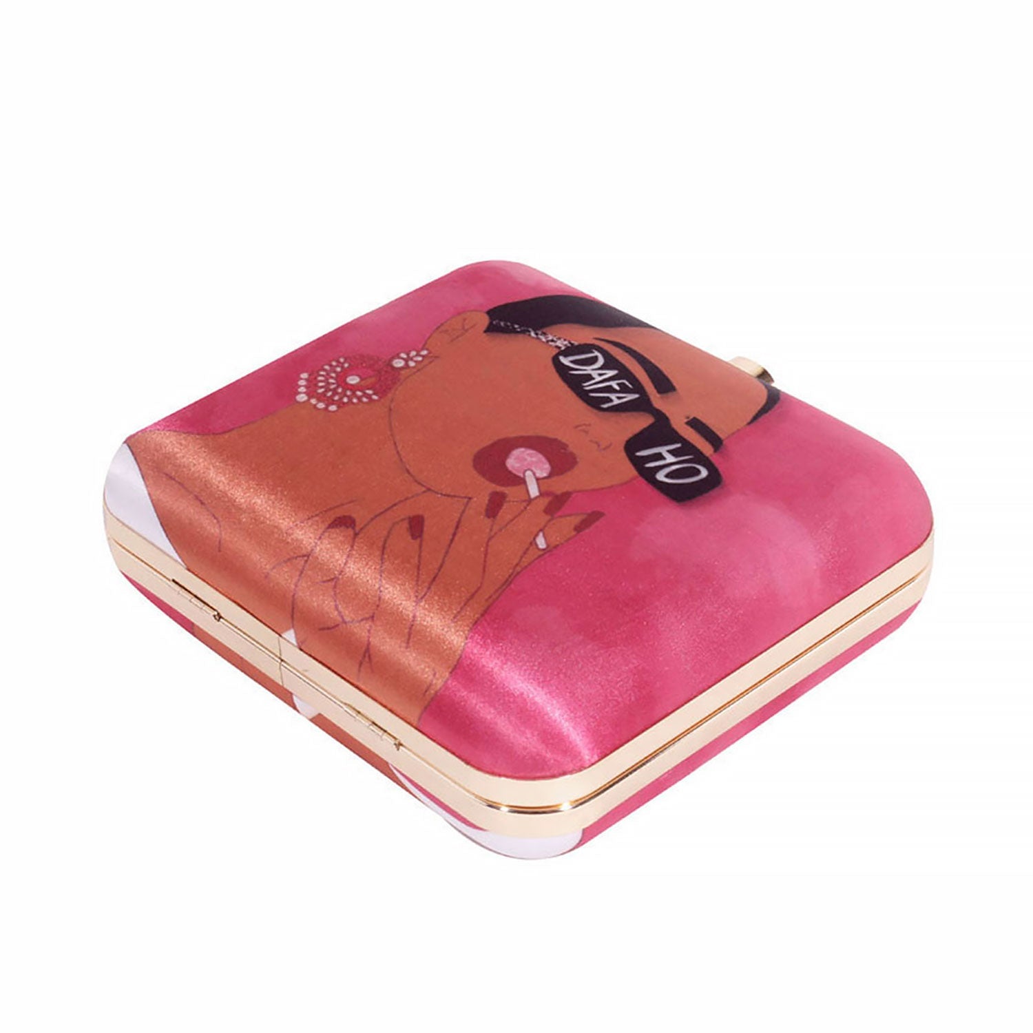 Casual Printed Box Clutch