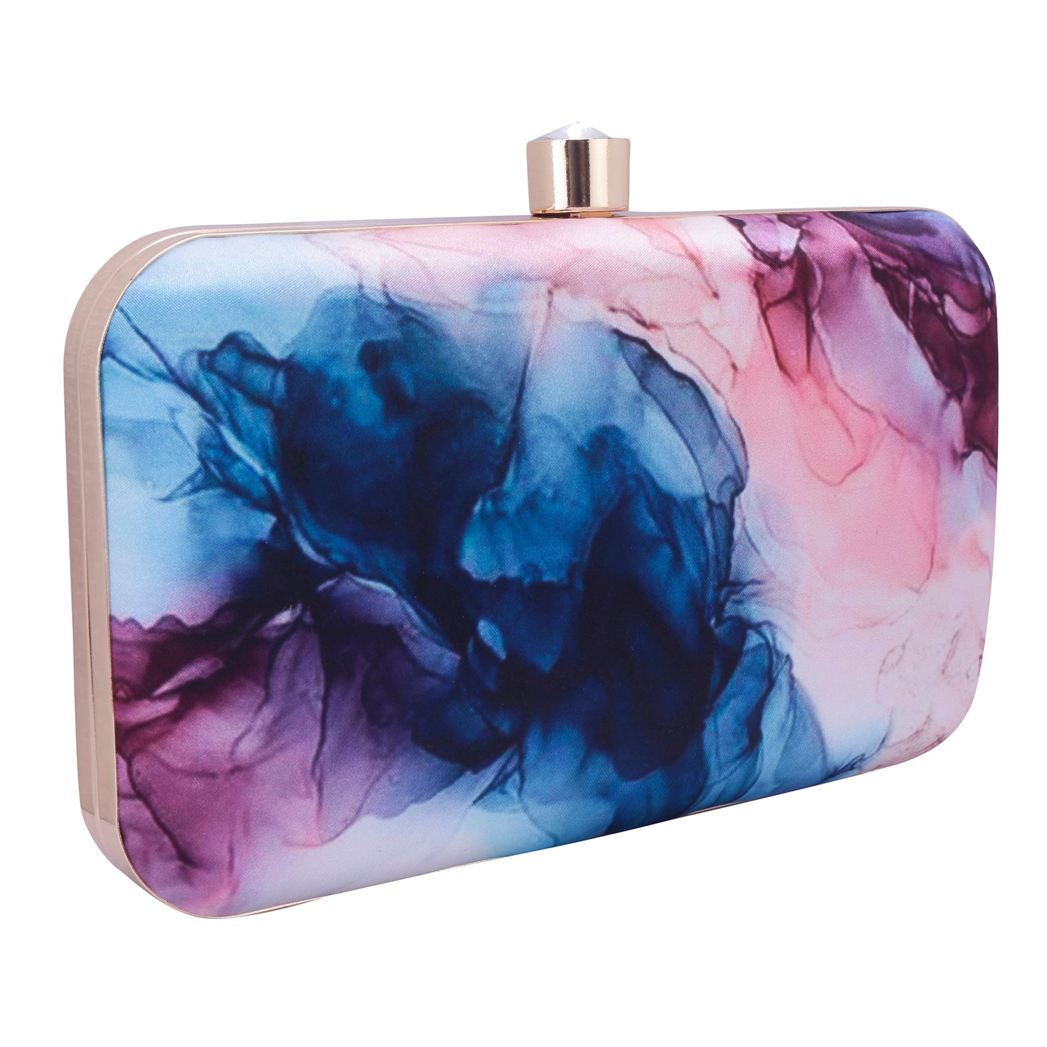 marbel printed clutch