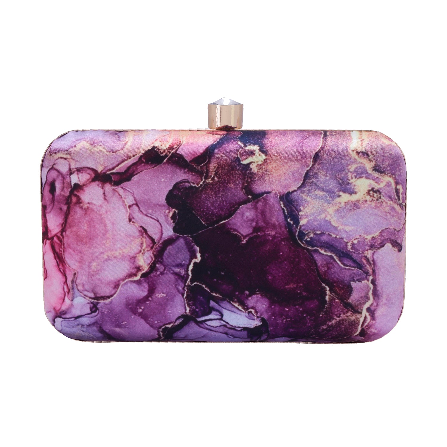marbel printed clutch
