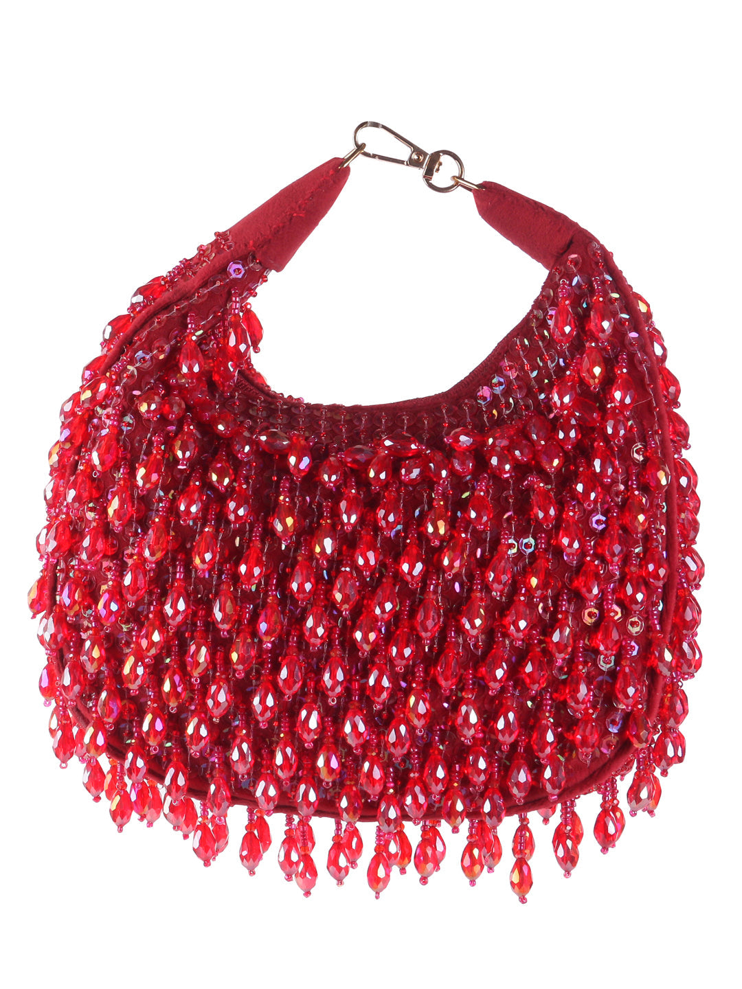 Swisni luxury red crystal clutch bag