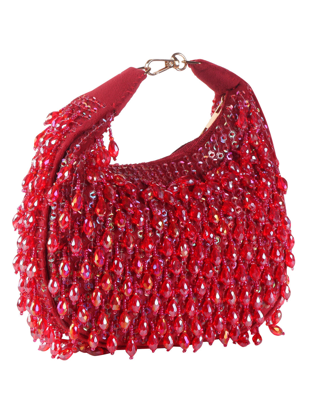 Swisni luxury red crystal clutch bag