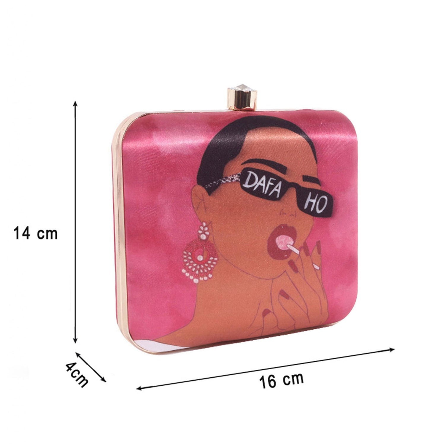 Casual Printed Box Clutch