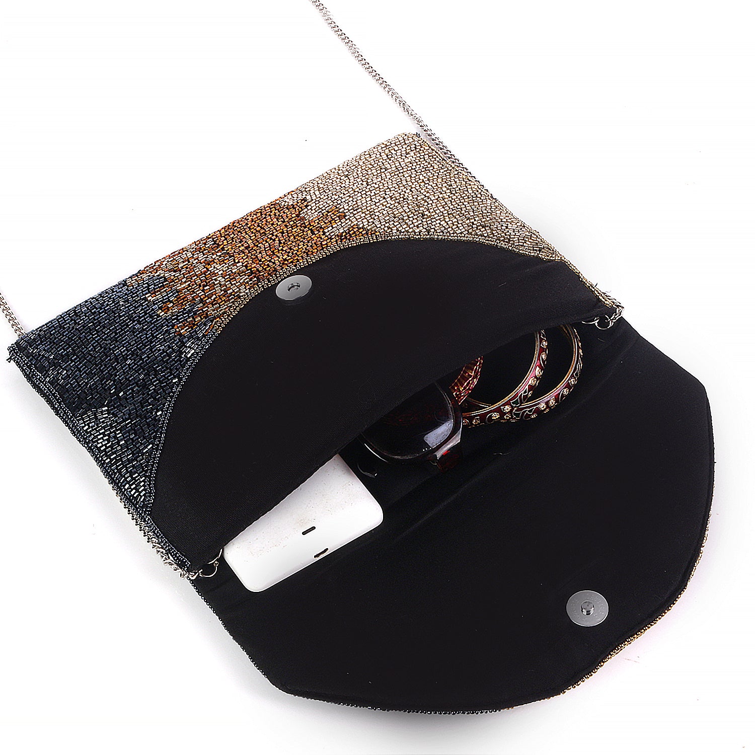 Designer two shades flap / boho bag / clutch