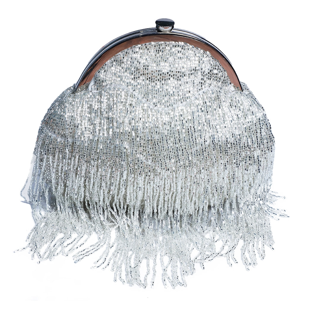 Silver Katdana Work Batua Bag